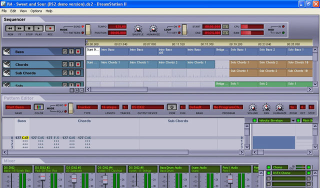 blank DreamStation II enables you to create music from scratch.